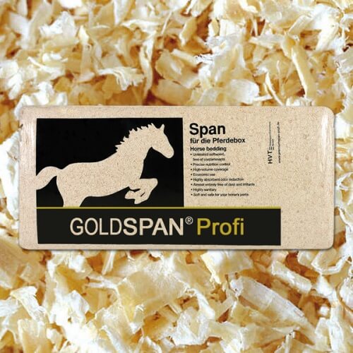 Goldspan Profi mellem grov fra HH Care Kvalitets spåner til heste