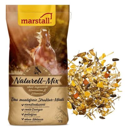 Marstall Naturell-Mix 15 kg Natur-müsli med kontrolleret energi