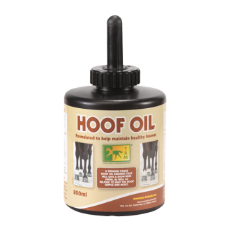 TRM Hoof Oil med pensel 0,8 LTR. Vedligehold af din hests hove