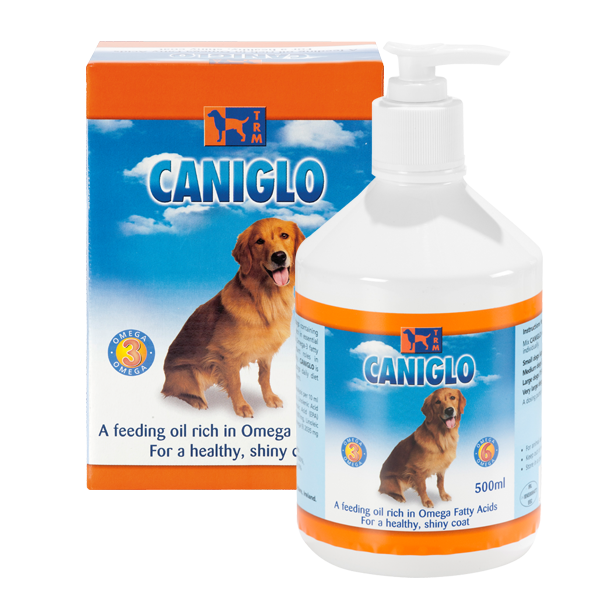 TRM Dog Caniglo 500 ML. Foderolie rig på essentielle fedtsyrer