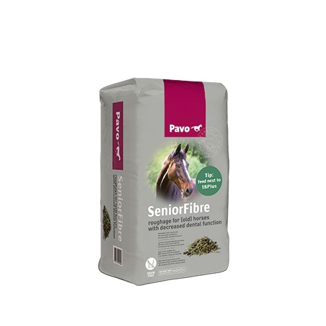 Køb Pavo SeniorFibre, fibre til heste med nedsat tandfunktion | Bestil i dag – Levering i løbet af 1-3 dage. Fragtfrit fra kun 10 sække!